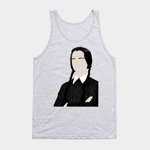 Wednesday Addams Tank Top by OutlineArt